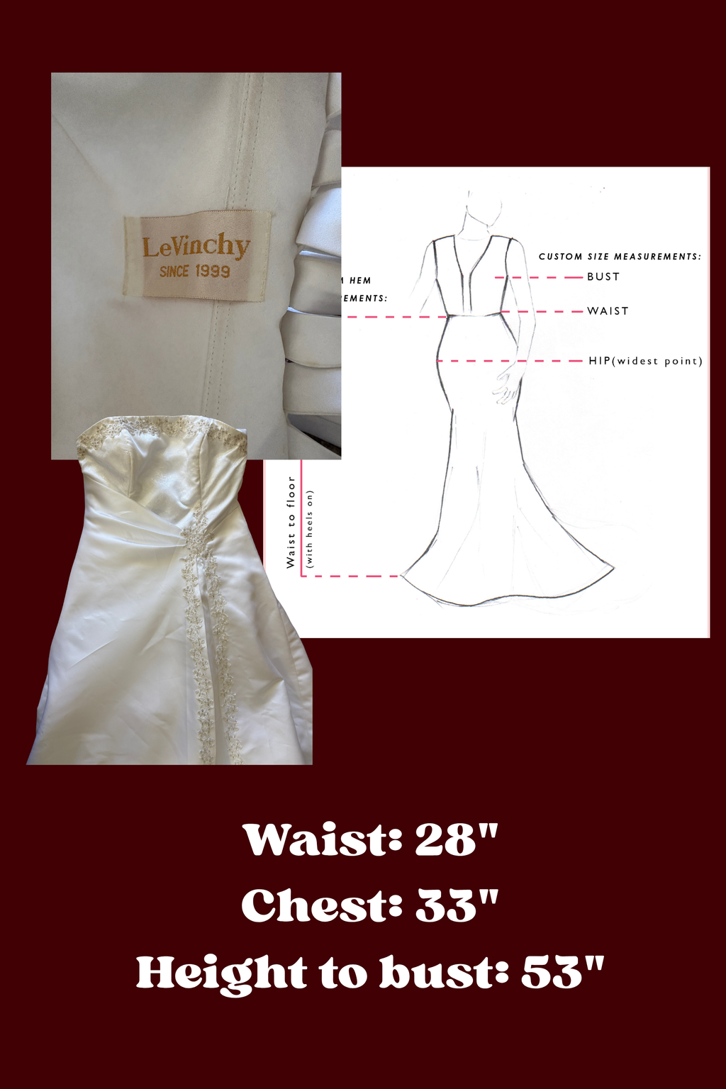 LeVinchy Y2K wedding dress