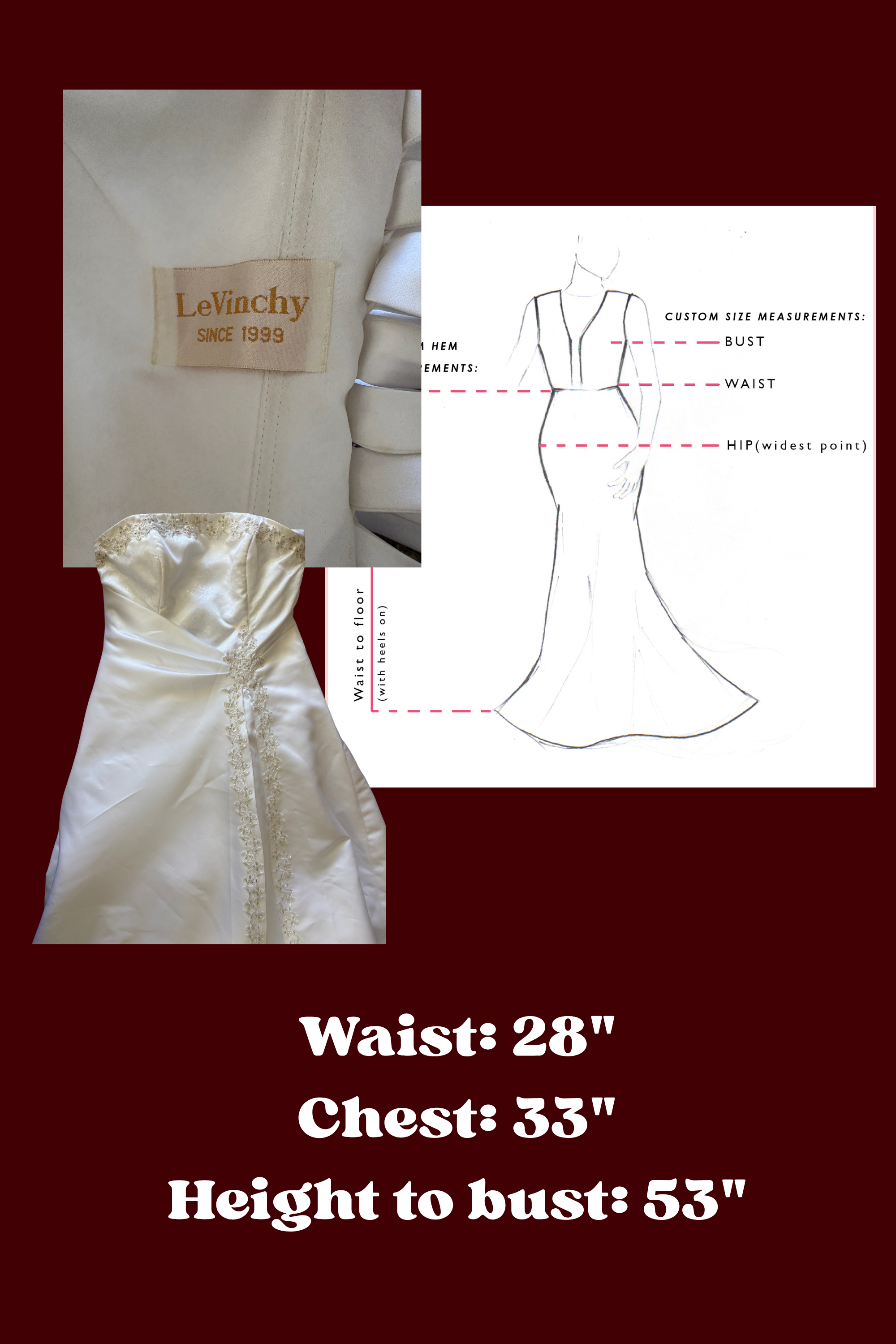 LeVinchy Y2K wedding dress
