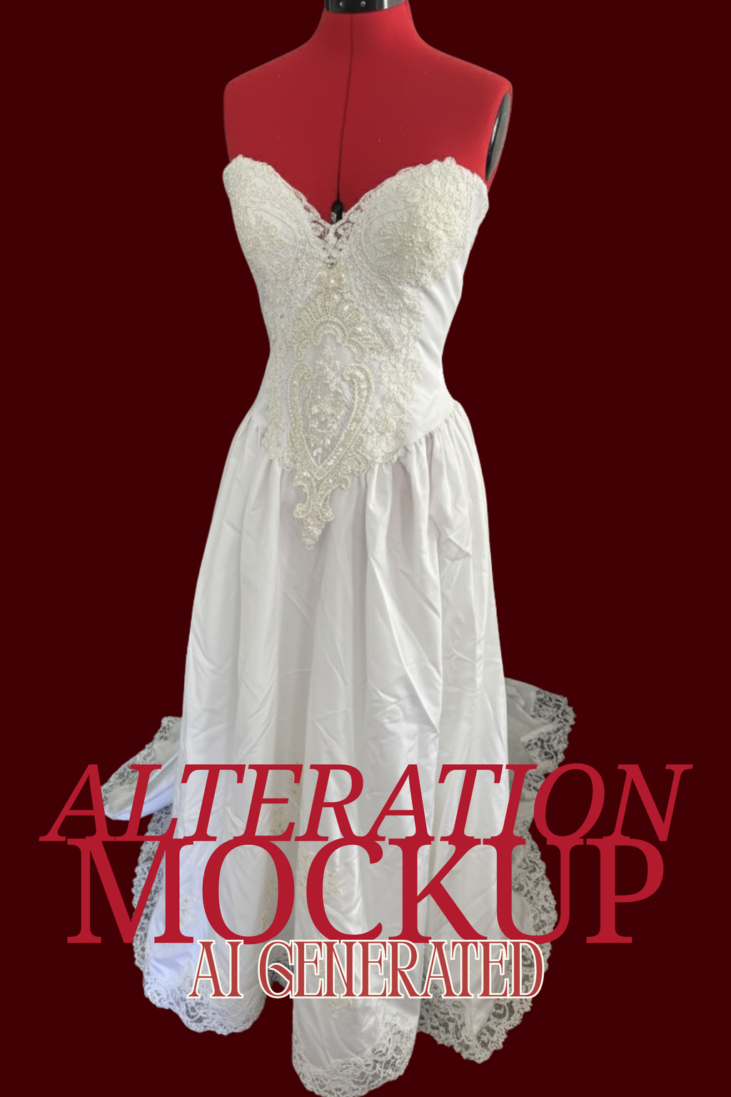 Vintage Puff Sleeve Wedding dress with Long Train