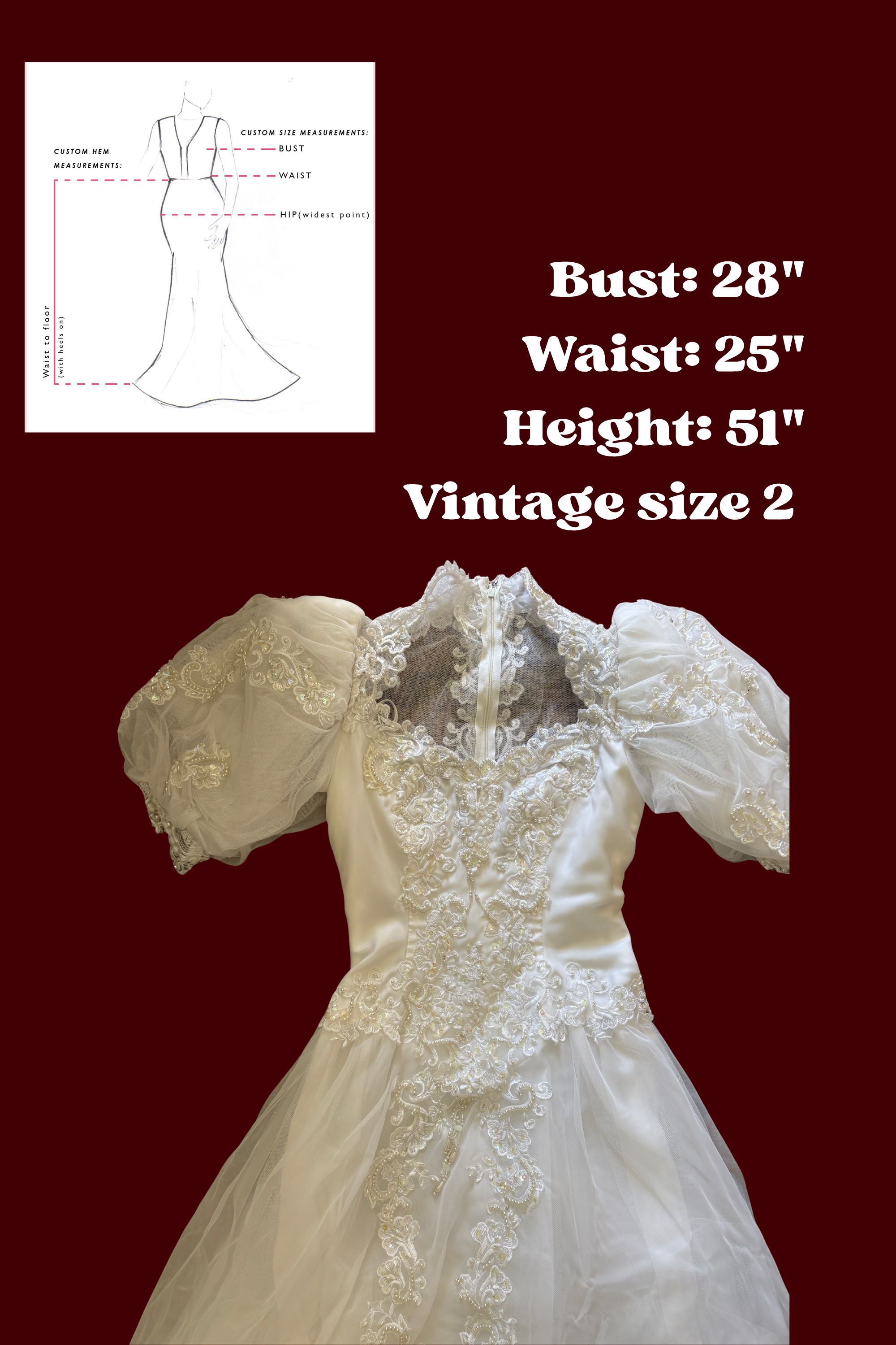 Vintage Cinderella Wedding Dress, Romantic wedding Dress